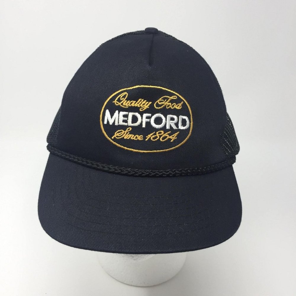 VTG‎ Medford Quality Food Snapback Hat KC Mesh Cap